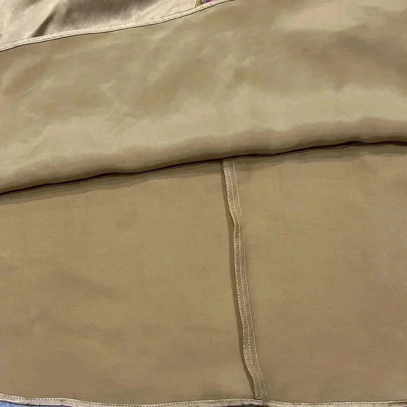 [XS]Zara Knotted V-Neck Satin Effect  Midi Dress in Gold Casual Elegant Women - Picture 11 of 16